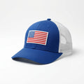 Blue American Flag Trucker Cap